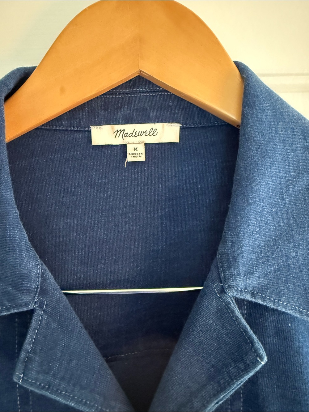 Madewell Men's Indigo-Dyed Camp Collar Shirt - Picture 2 of 3